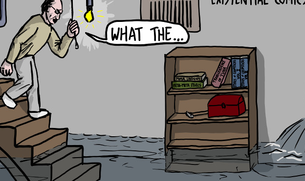 [Comic] Peter Singer Investigates a Basement Flood