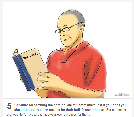 communist friends read a book