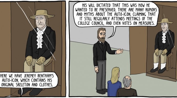 Jeremy Bentham’s Creepy Corpse Does Battle [Comic]