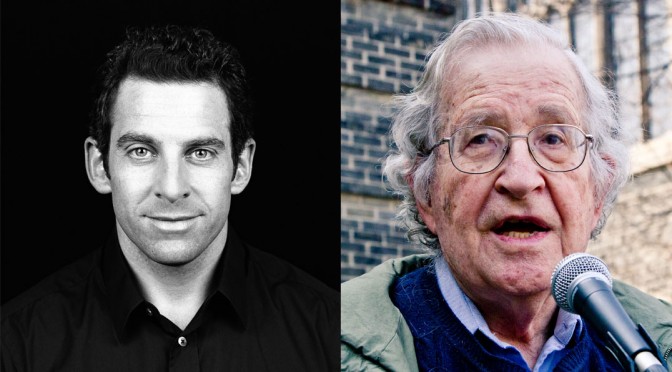 Sam Harris Awkwardly Debates with Noam Chomsky