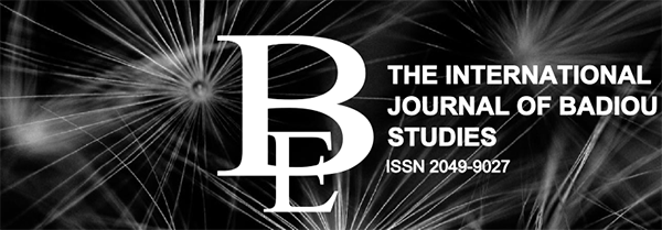 The International Journal of Badiou Studies is Now a Thing