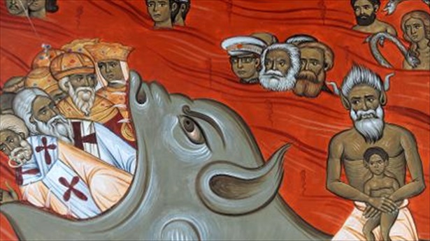 Church Mural Depicts Marx & Engels Burning in Hell