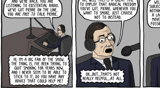 Existential Radio with Jean-Paul Sartre [Comic]